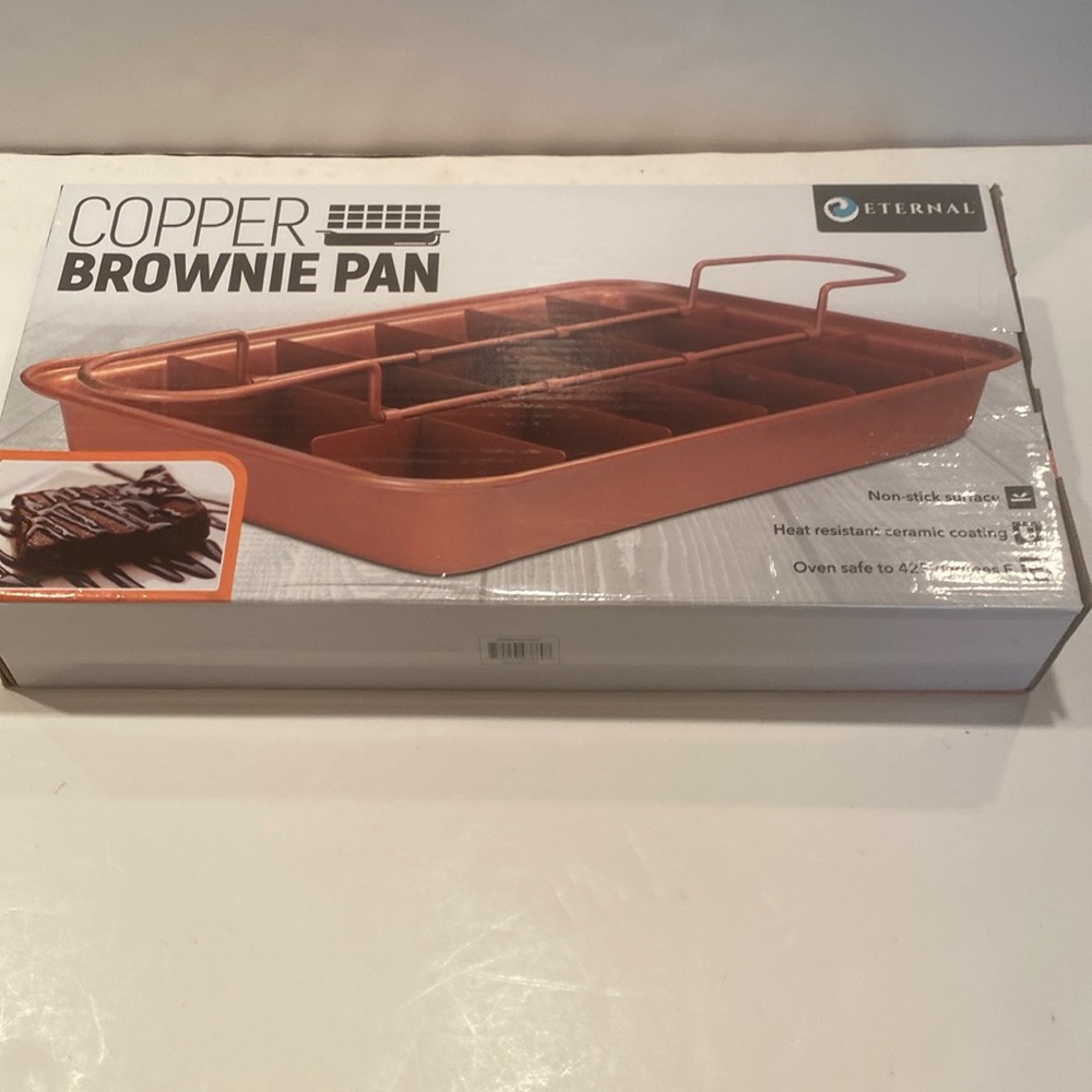NIB Eternal Copper Brownie Pan